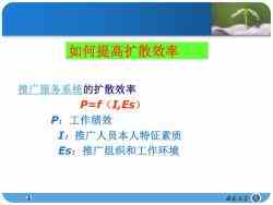第九章 農(nóng)業(yè)推廣組織與人員管理——技術(shù)推廣服務(wù)體系構(gòu)建與實(shí)踐